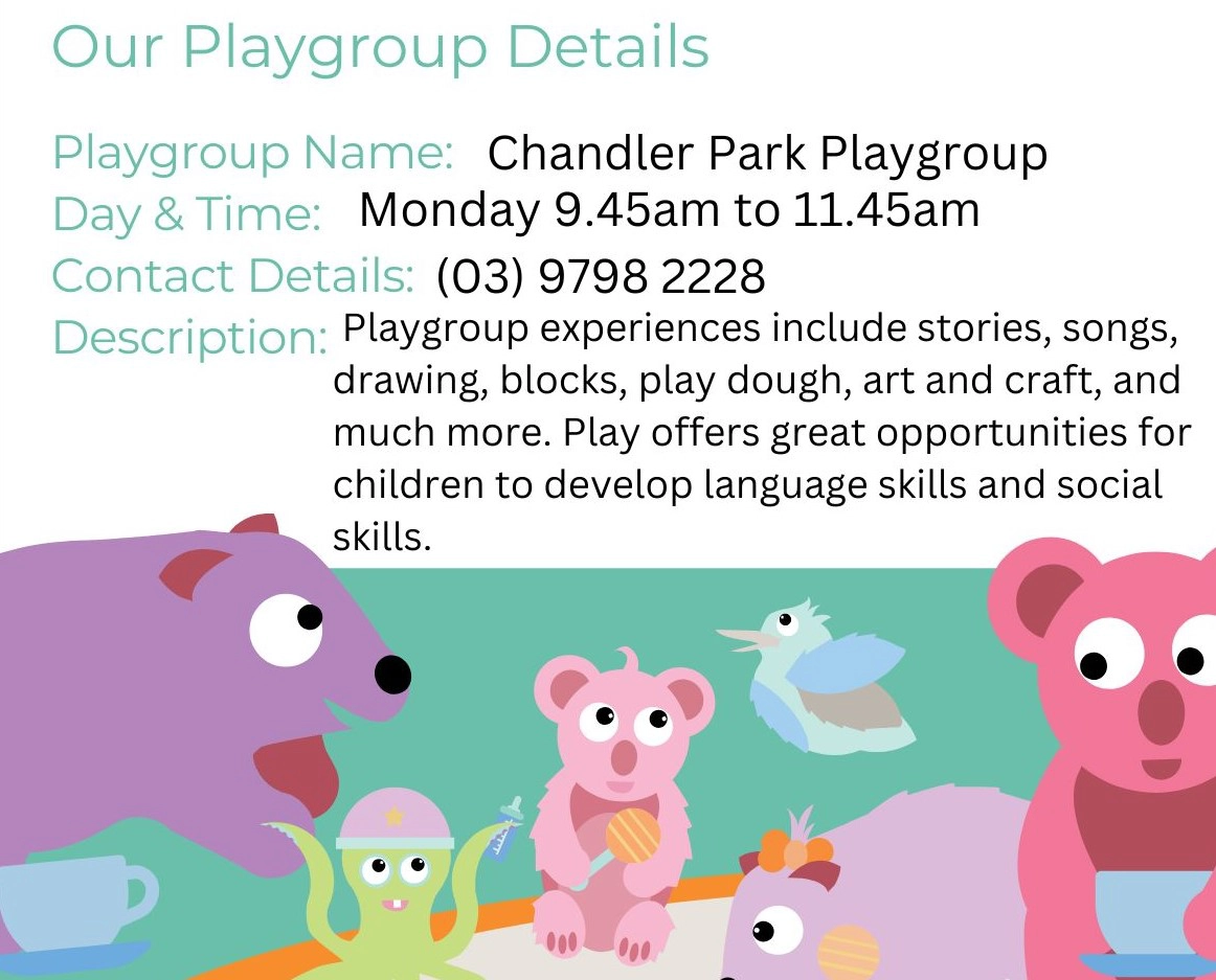 Playgroup Poster Chandler Park Ps
